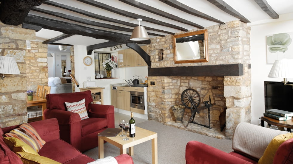 Lounge of one of the Cotswold Cottages